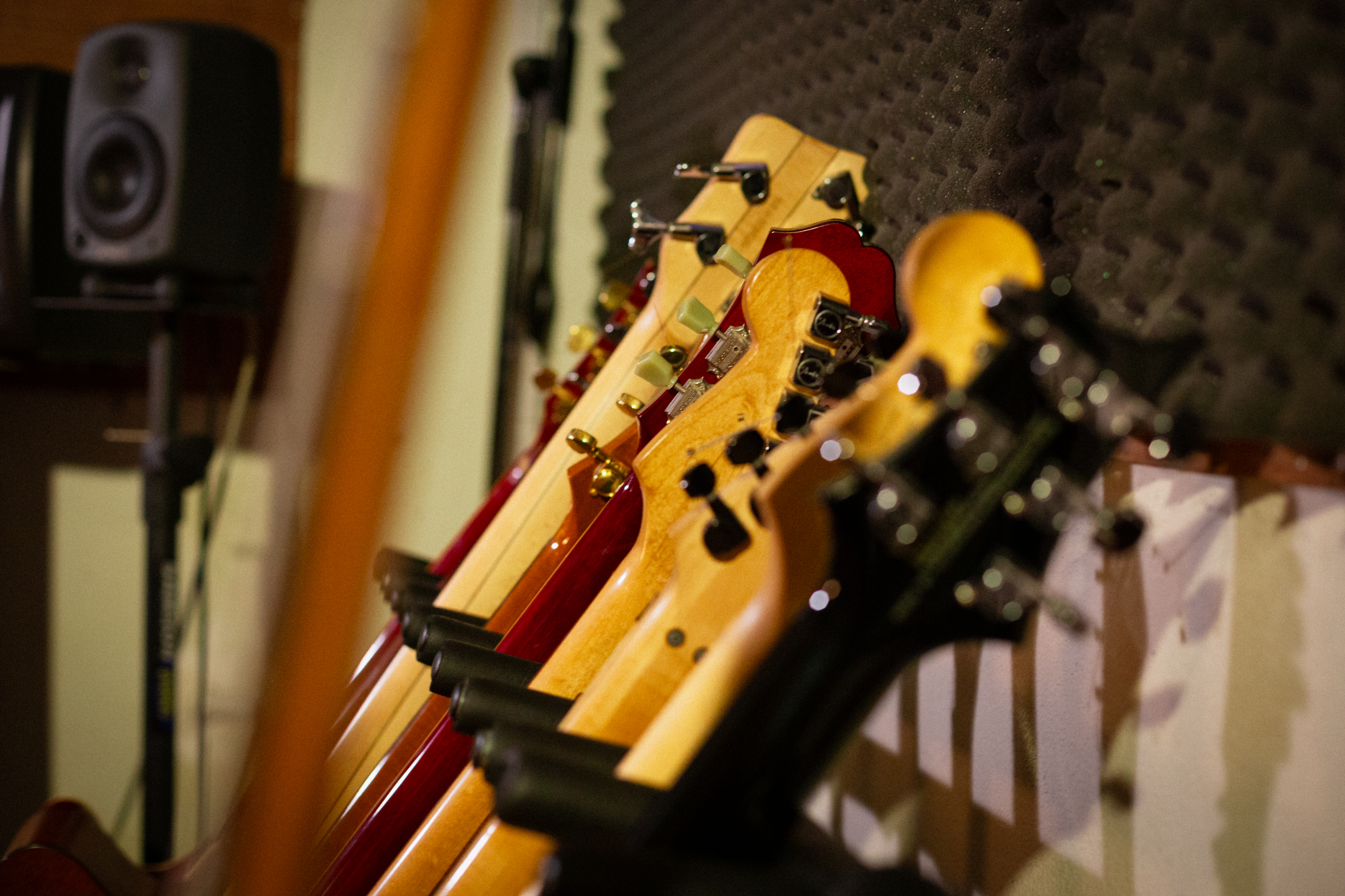 Guitars in studio